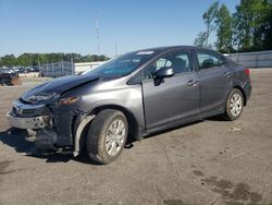 Honda salvage cars for sale: 2012 Honda Civic LX