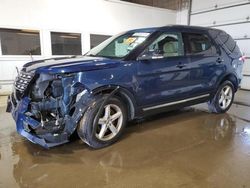 Salvage cars for sale from Copart Blaine, MN: 2016 Ford Explorer XLT