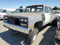 Salvage trucks for sale at Vallejo, CA auction: 1989 Chevrolet V3500