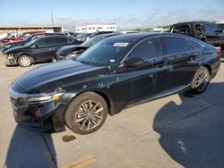 Salvage cars for sale at Grand Prairie, TX auction: 2021 Honda Accord EXL
