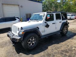 Jeep Wrangler Unlimited Sport salvage cars for sale: 2018 Jeep Wrangler Unlimited Sport