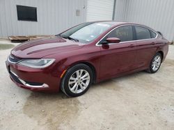 Salvage cars for sale at New Braunfels, TX auction: 2015 Chrysler 200 Limited