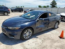 Salvage cars for sale from Copart Houston, TX: 2016 Chevrolet Malibu LT