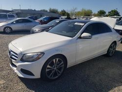 Salvage cars for sale from Copart Sacramento, CA: 2016 Mercedes-Benz C300