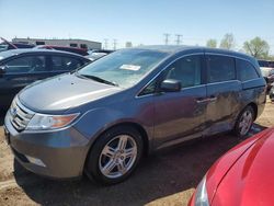 Salvage cars for sale at Elgin, IL auction: 2011 Honda Odyssey EXL