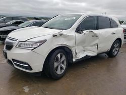 Vehiculos salvage en venta de Copart Grand Prairie, TX: 2015 Acura MDX