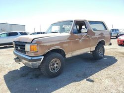 Salvage cars for sale at Tucson, AZ auction: 1990 Ford Bronco U100