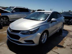 Salvage cars for sale at Grand Prairie, TX auction: 2017 Chevrolet Cruze LT