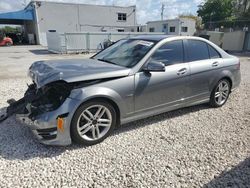 Vehiculos salvage en venta de Copart Opa Locka, FL: 2012 Mercedes-Benz C 250