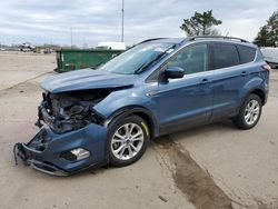 Salvage cars for sale from Copart Woodhaven, MI: 2018 Ford Escape SE