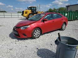 Salvage cars for sale from Copart Barberton, OH: 2015 Toyota Corolla L