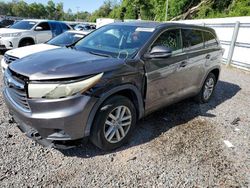 Salvage cars for sale from Copart Riverview, FL: 2015 Toyota Highlander LE