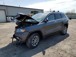 Salvage cars for sale at Leroy, NY auction: 2015 Jeep Grand Cherokee Limited