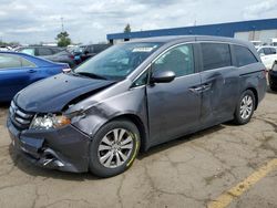Salvage cars for sale at Woodhaven, MI auction: 2016 Honda Odyssey EXL
