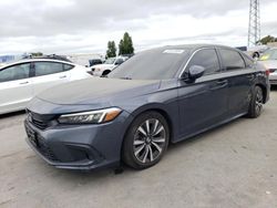 Salvage cars for sale at Hayward, CA auction: 2022 Honda Civic EX
