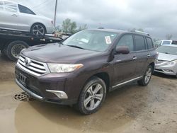 Salvage cars for sale from Copart Pekin, IL: 2011 Toyota Highlander Limited