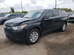 Salvage cars for sale from Copart Miami, FL: 2021 Chevrolet Traverse LS