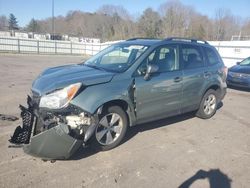 Salvage cars for sale at Assonet, MA auction: 2015 Subaru Forester 2.5I Premium