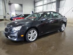 Salvage cars for sale at Ham Lake, MN auction: 2015 Chevrolet Cruze LTZ