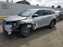 Salvage cars for sale at Vallejo, CA auction: 2019 Toyota Highlander SE