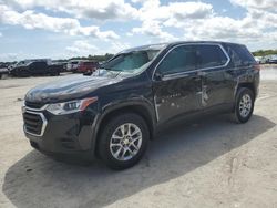 Salvage cars for sale at West Palm Beach, FL auction: 2021 Chevrolet Traverse LS