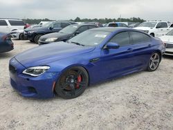 Salvage cars for sale from Copart Houston, TX: 2017 BMW M6 Gran Coupe