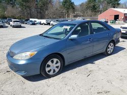Salvage cars for sale at Mendon, MA auction: 2002 Toyota Camry LE
