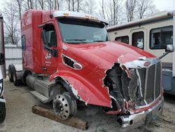 Salvage trucks for sale at Milwaukee, WI auction: 2021 Peterbilt 579