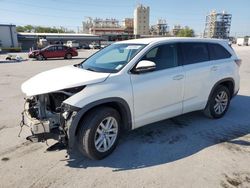 Toyota Highlander salvage cars for sale: 2016 Toyota Highlander LE