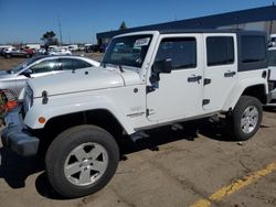 Jeep Wrangler Unlimited Sahara salvage cars for sale: 2012 Jeep Wrangler Unlimited Sahara