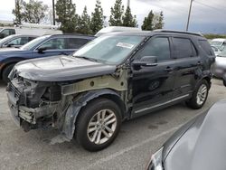 Salvage cars for sale at Rancho Cucamonga, CA auction: 2017 Ford Explorer XLT
