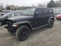 Salvage cars for sale at Grantville, PA auction: 2021 Jeep Wrangler Unlimited Sport