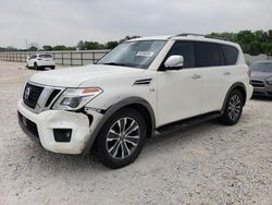 Salvage cars for sale at New Braunfels, TX auction: 2019 Nissan Armada SV