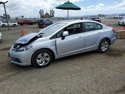 Honda salvage cars for sale: 2013 Honda Civic LX