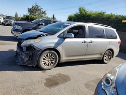 Salvage cars for sale from Copart San Martin, CA: 2015 Toyota Sienna XLE