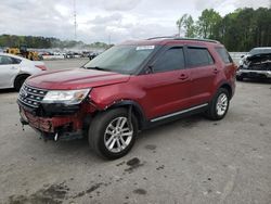 Salvage cars for sale at Dunn, NC auction: 2016 Ford Explorer XLT
