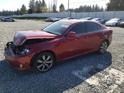 Salvage cars for sale from Copart Graham, WA: 2007 Lexus IS 250