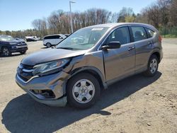 Salvage cars for sale from Copart East Granby, CT: 2015 Honda CR-V LX