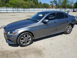 Mercedes-Benz C-Class salvage cars for sale: 2017 Mercedes-Benz C 300 4matic