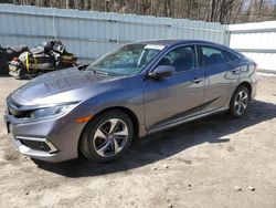 Salvage cars for sale at Center Rutland, VT auction: 2020 Honda Civic LX