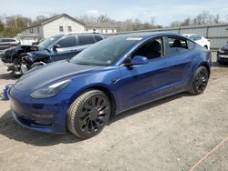 Salvage cars for sale from Copart York Haven, PA: 2022 Tesla Model 3
