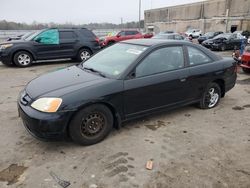 Honda Civic DX salvage cars for sale: 2002 Honda Civic DX