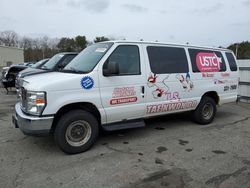 Salvage cars for sale at Exeter, RI auction: 2012 Ford Econoline E350 Super Duty Wagon