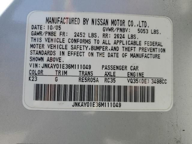 2006 Infiniti M35 Base