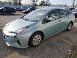 Salvage cars for sale at West Mifflin, PA auction: 2016 Toyota Prius