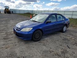 Honda Civic salvage cars for sale: 2004 Honda Civic DX VP