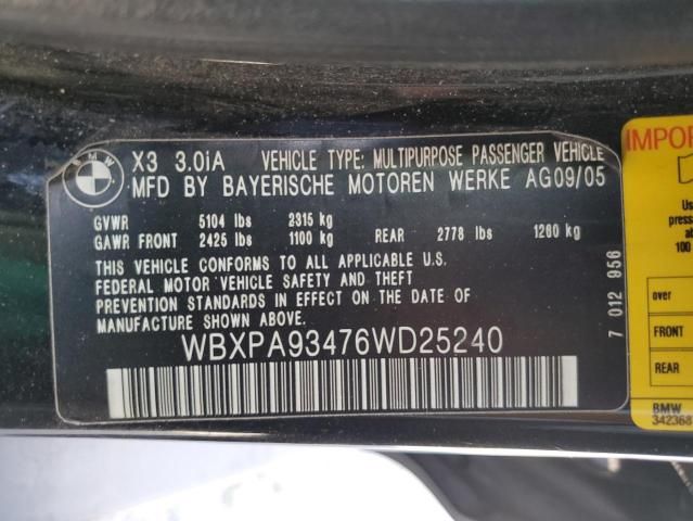 2006 BMW X3 3.0I