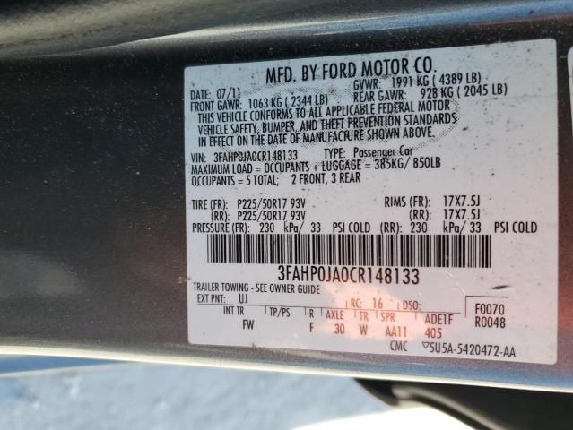 2012 Ford Fusion SEL