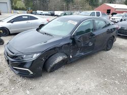 Salvage cars for sale at Mendon, MA auction: 2020 Honda Civic LX