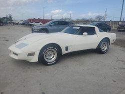 Chevrolet salvage cars for sale: 1981 Chevrolet Corvette